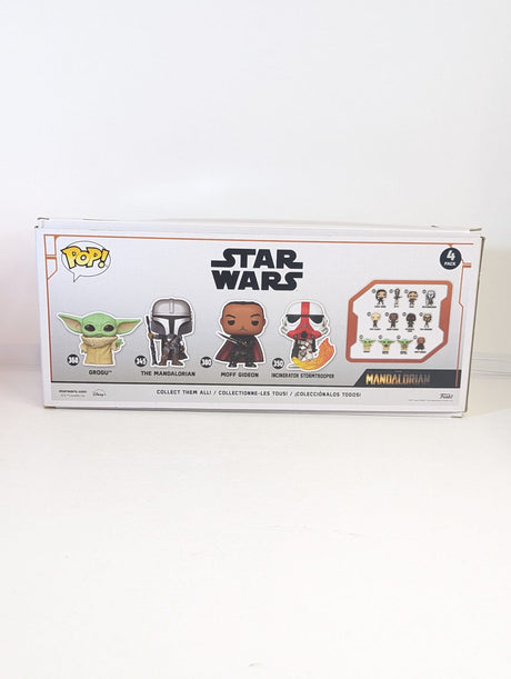 Star Wars Grogu, The Mandalorian, Moff Gideon & Incinerator Stormtrooper Funko Pop! Vinyl Figure 4-Pack
