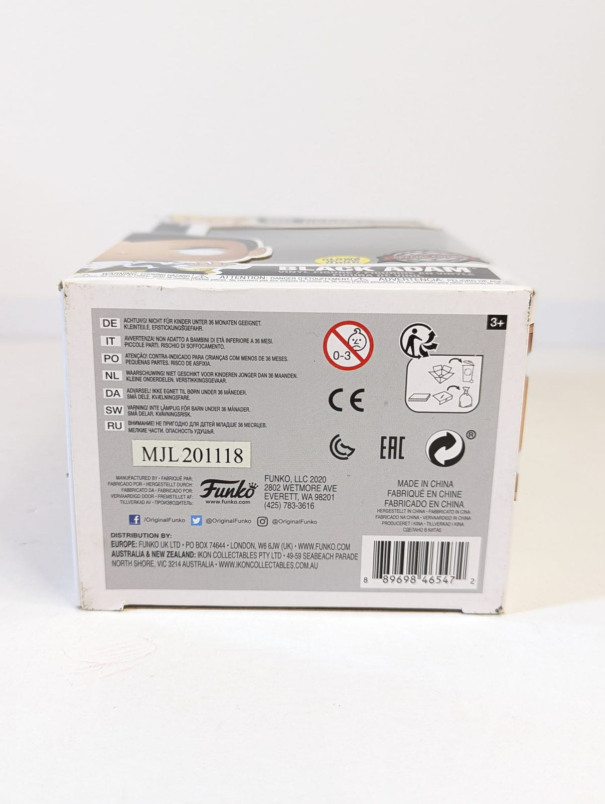 DC Comics Black Adam (Glow in the Dark) Funko Pop! Vinyl Figure #348