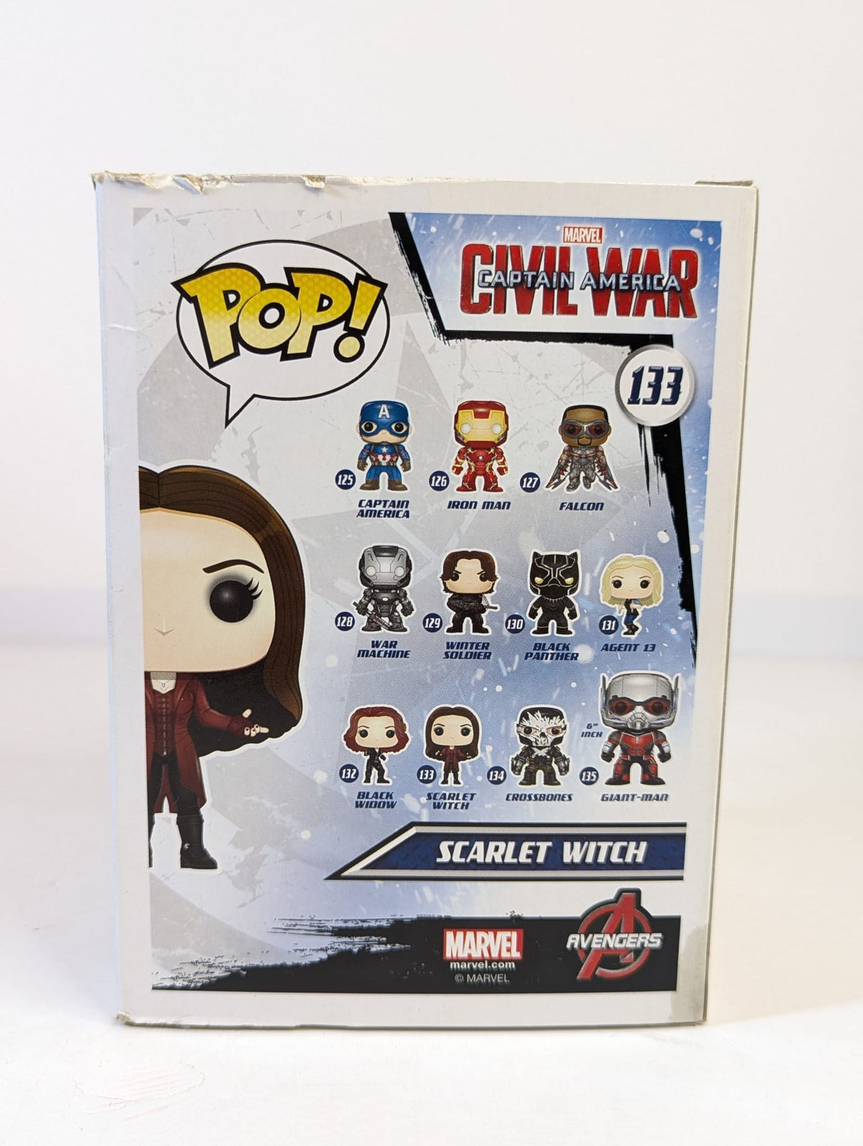 Marvel Captain America Civil War Scarlet Witch Funko Pop! Vinyl Figure #133