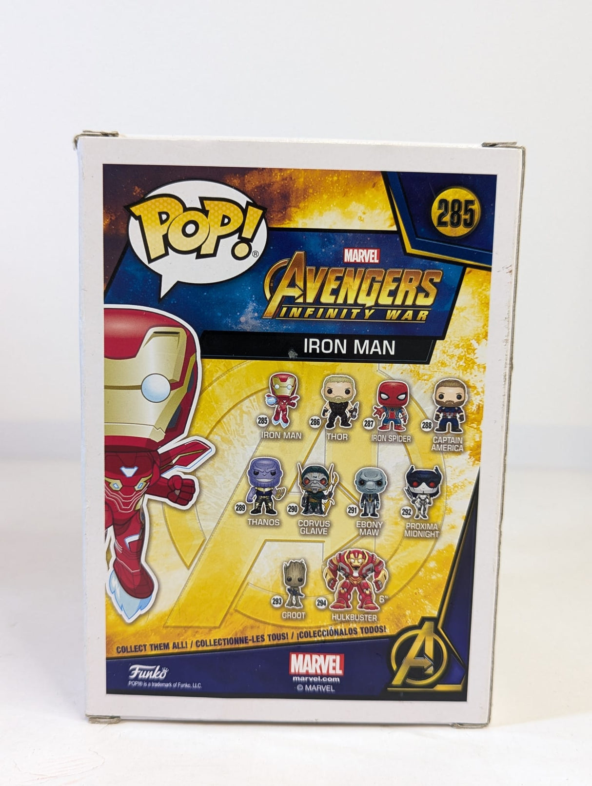 Marvel Avengers Infinity War Iron Man (With Nano Repulsor Cannon) Funko Pop! Vinyl Figure #285