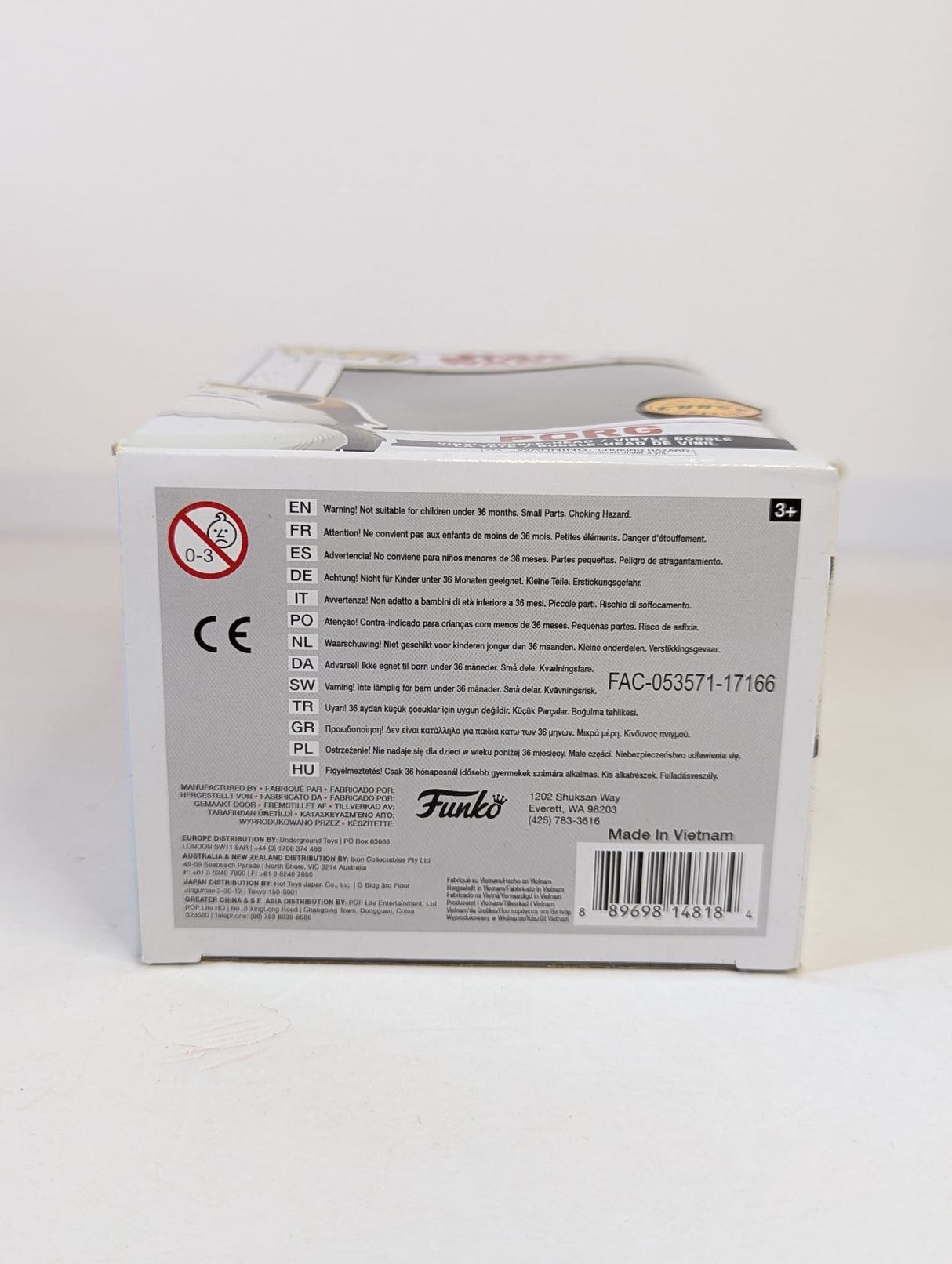 Star Wars Porg (Open Mouth) (Chase) Funko Pop! Vinyl Figure #198