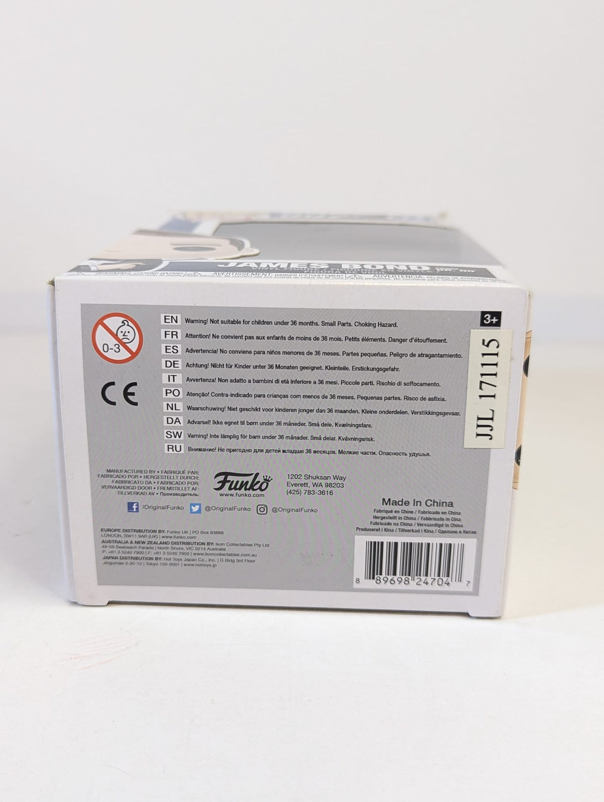 007 James Bond From Dr. No Funko Pop! Vinyl Figure #524