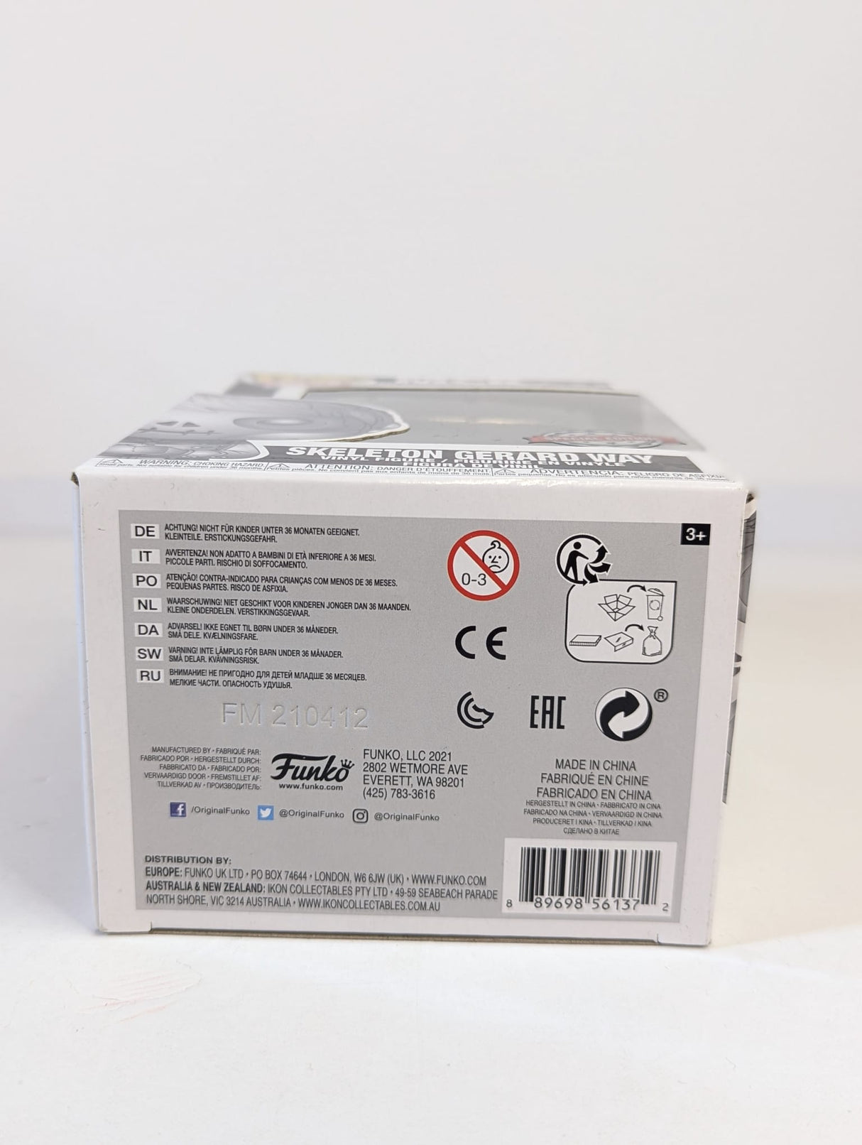 My Chemical Romance Skeleton Gerard Way Funko Pop! Vinyl Figure #41