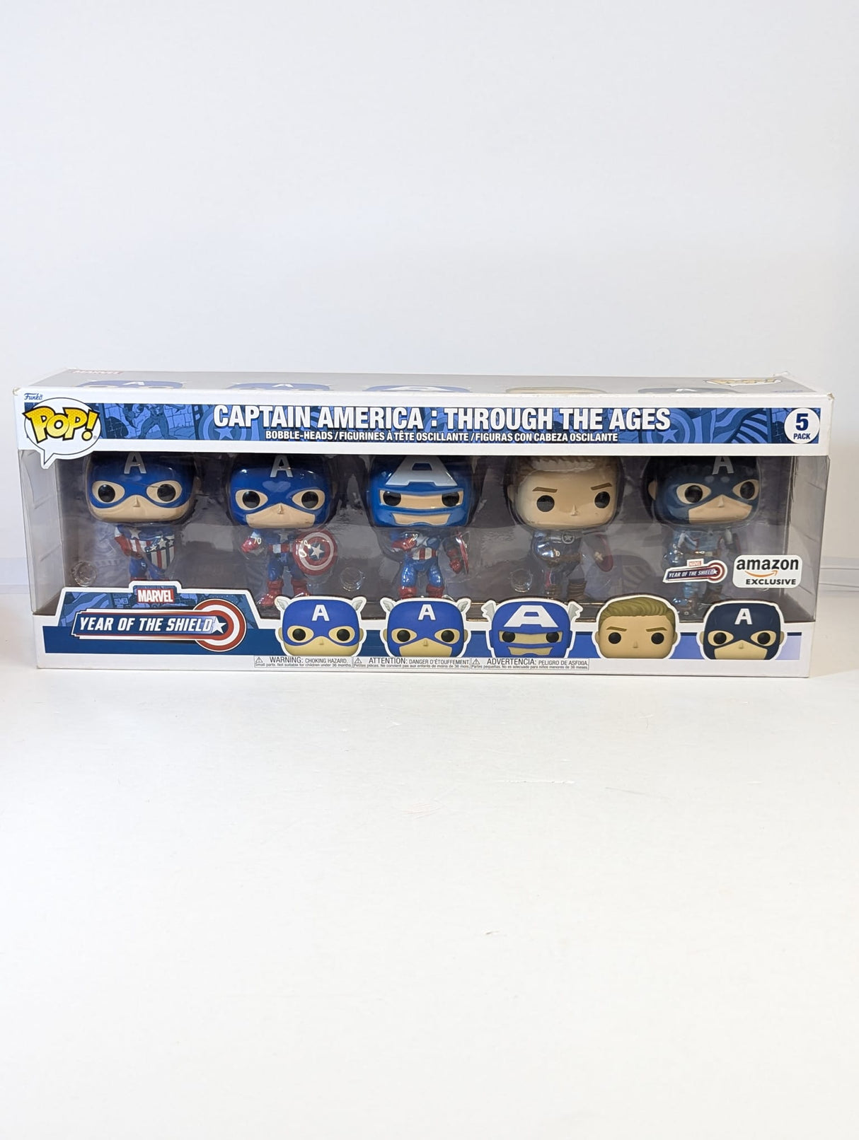 Marvel Captain America Through the Ages Funko Pop! Vinyl Figure 5-Pack