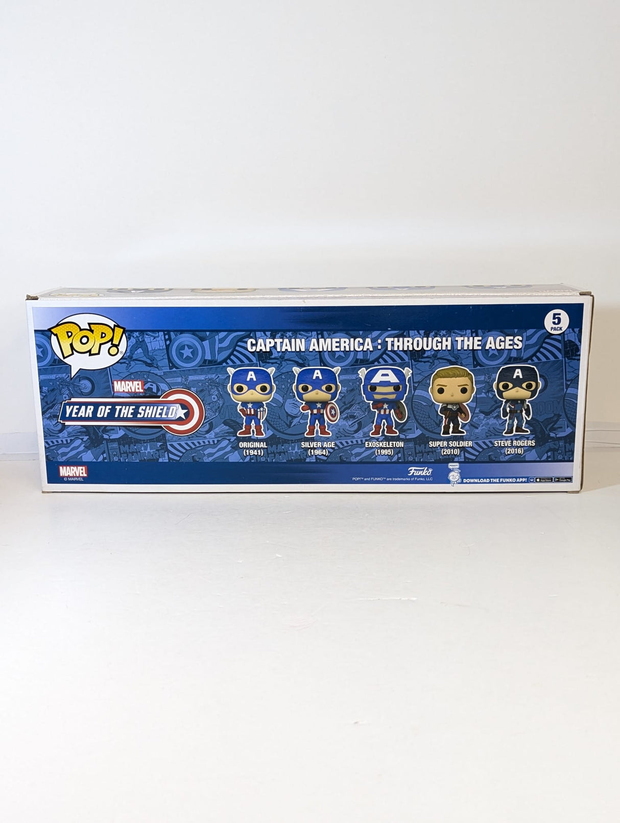 Marvel Captain America Through the Ages Funko Pop! Vinyl Figure 5-Pack
