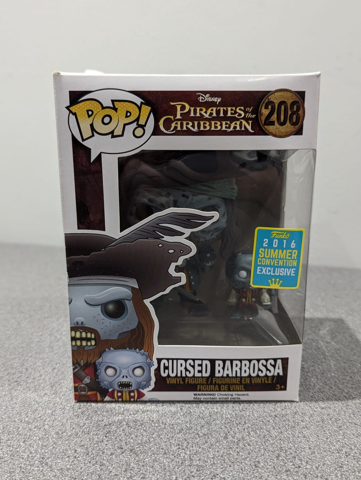 Disney Pirates of the Caribbean Cursed Barbossa Funko Pop! Vinyl Figure #208