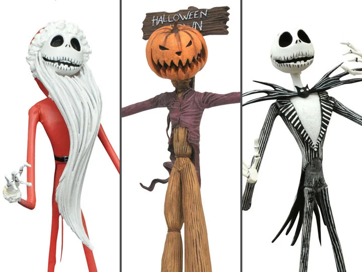 The Nightmare Before Christmas Jack Skellington Action Figure 3-Pack