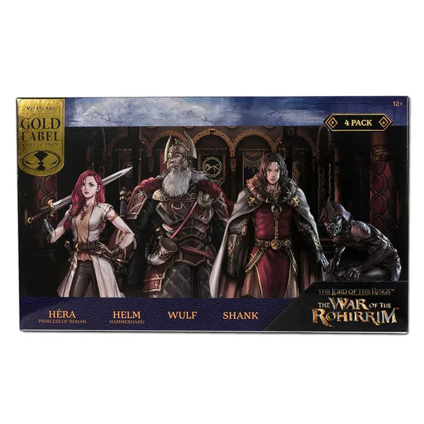 The Lord of the Rings The War of the Rohirrim Hera, Helm, Wulf & Shank Action Figure 4-Pack