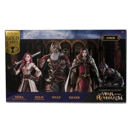 The Lord of the Rings The War of the Rohirrim Hera, Helm, Wulf & Shank Action Figure 4-Pack