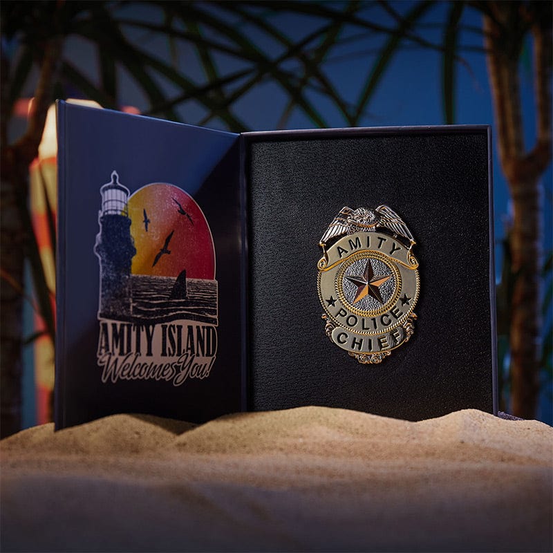 Jaws Amity Police Chief Pin Badge