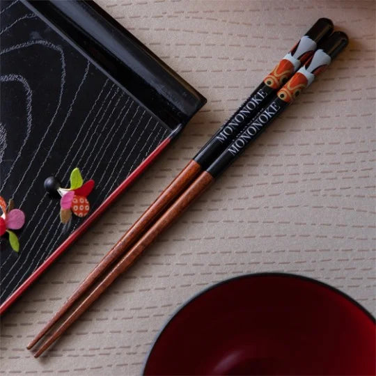 Studio Ghibli Princess Mononoke San's Mask Lacquered Chopsticks