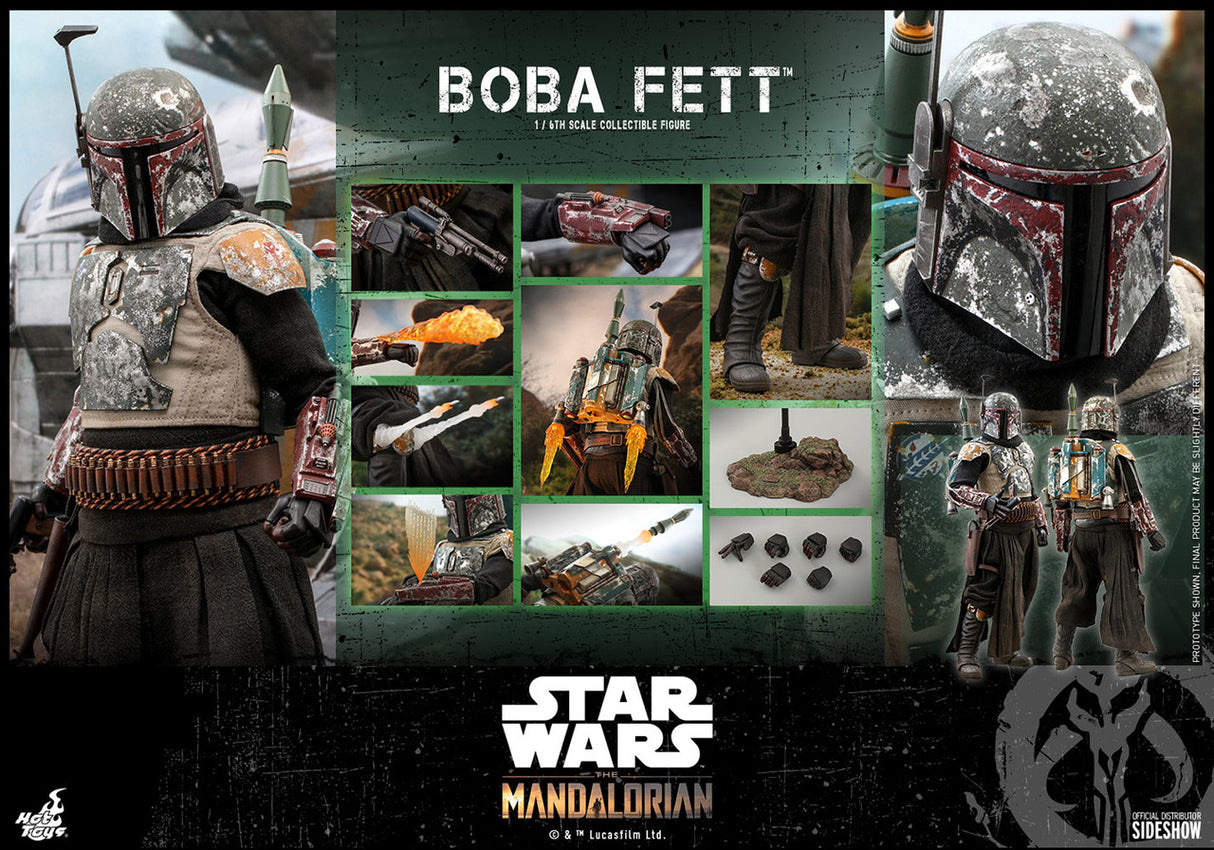 Star Wars The Mandalorian Boba Fett 1/6 Scale Hot Toys Collectable Figure (Standard)