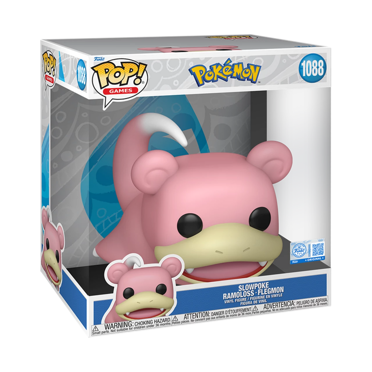Pokemon Slowpoke (Jumbo) Funko Pop! Vinyl Figure #1088
