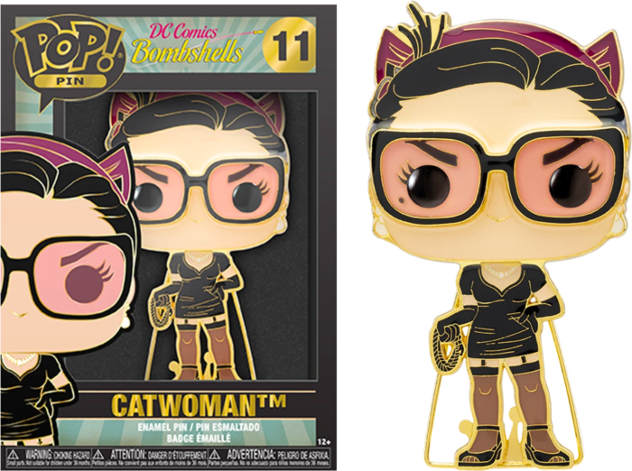 DC Comics Bombshells Catwoman 10cm Funko Enamel Pin