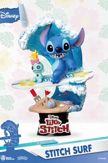 Disney Summer Series Stitch Surf 15 cm D-Stage PVC Diorama