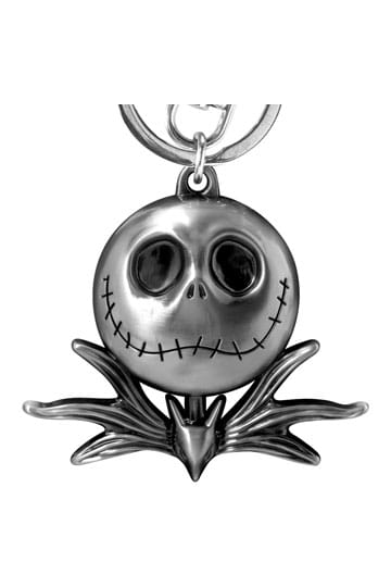 Nightmare Before Christmas Jack Skellington Head Metal Keychain