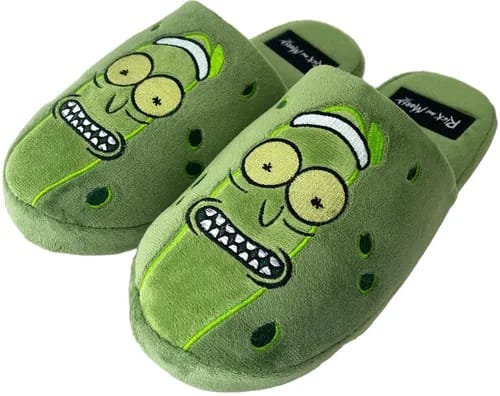 Rick and Morty Pickle Rick Men's Mule Slippers (Size UK 8-10)