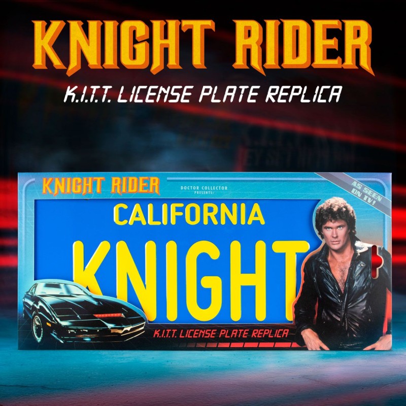 Knight Rider K.I.T.T. License Plate Replica