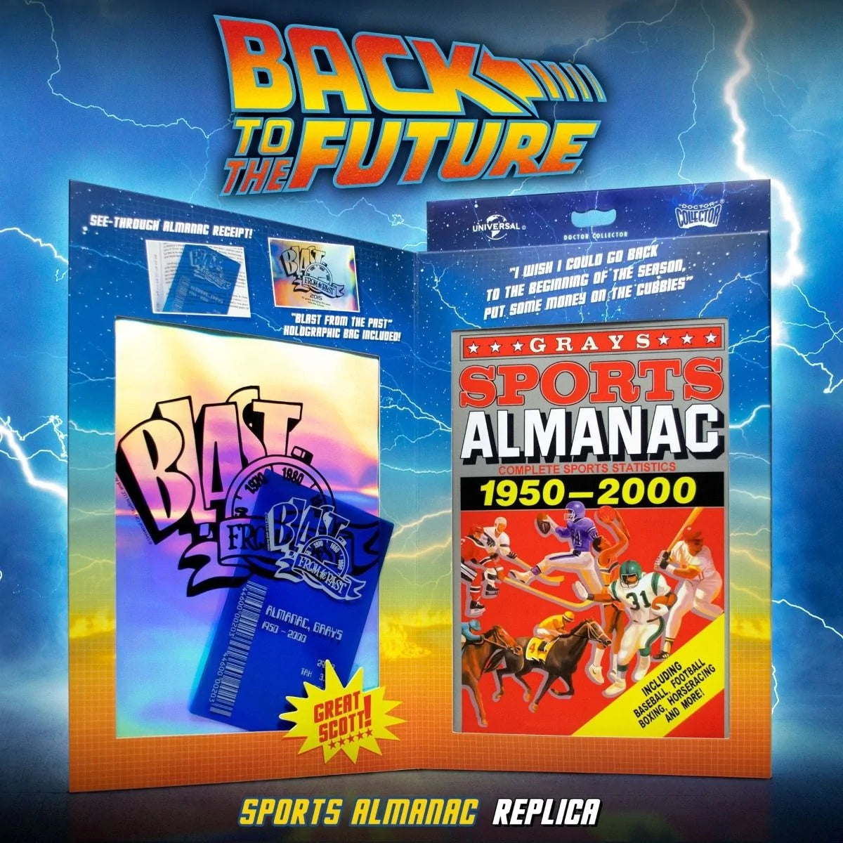 Back to the Future Greys Sports Almanac Prop Replica