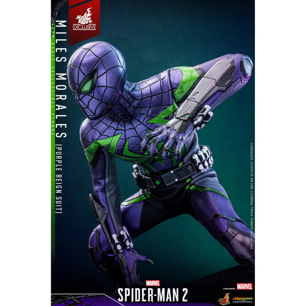 Spider-Man 2 Miles Morales Hot Toy Exclusive 1/6 Scale Purple Reign Suit