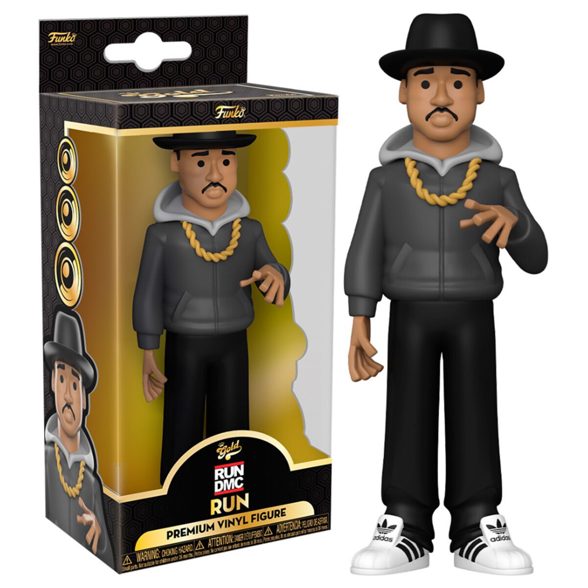 Funko GOLD RUN DMC Jam Master Jay (Black Hoodie) 5 Inch Vinyl Figure