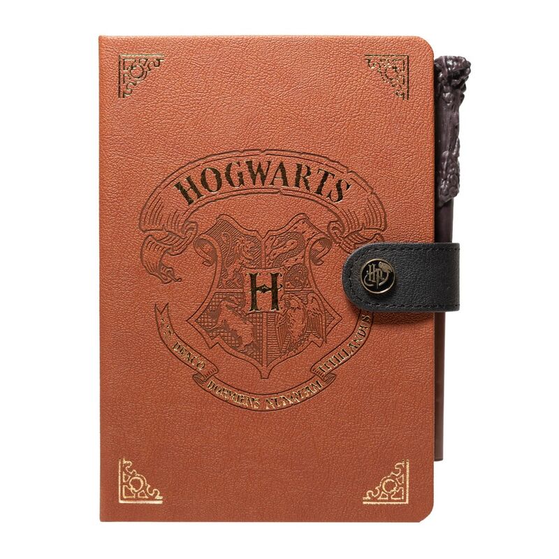 Harry Potter - Hogwarts Crest Premium A5 Notebook (Bullet Journal) With Wand Pen