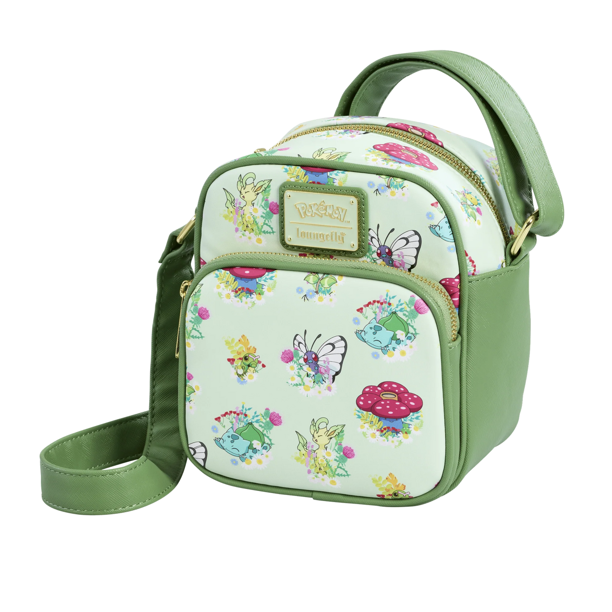 Pokemon Loungefly Grass Type Crossbody Bag