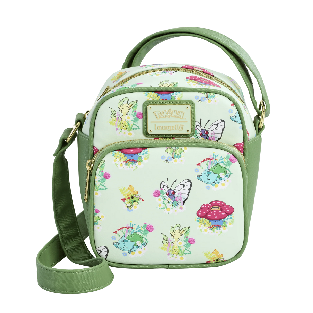 Pokemon Loungefly Grass Type Crossbody Bag
