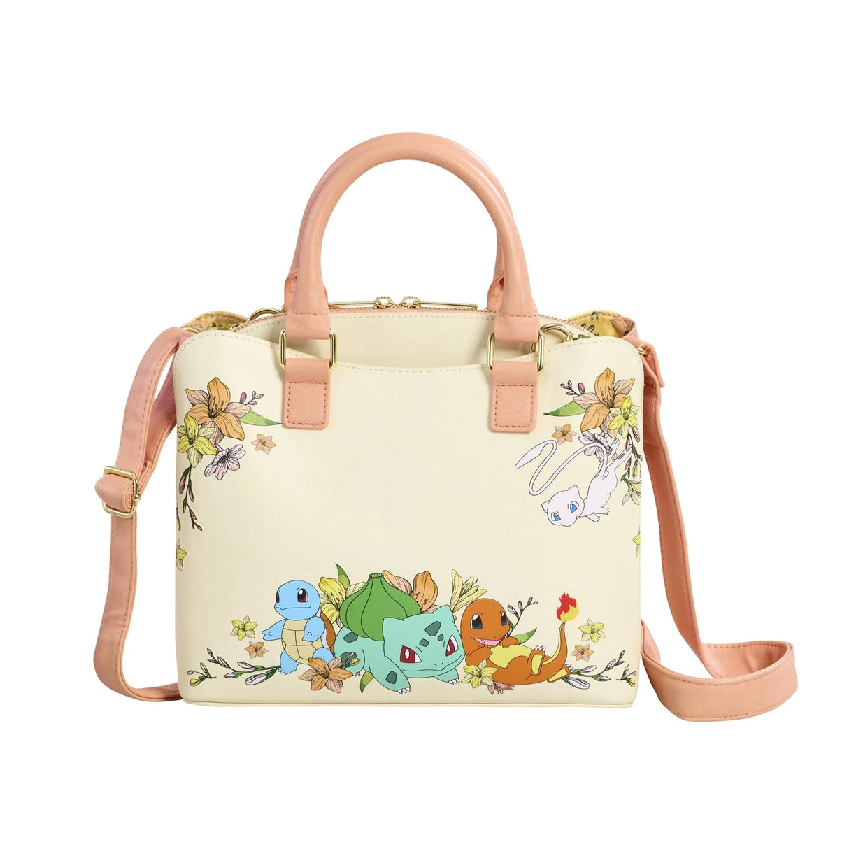 Pokemon Loungefly Mew & Kanto Starters Crossbody Bag
