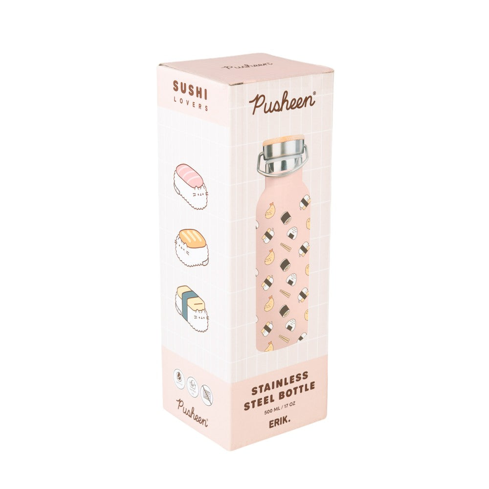 Pusheen Metal bottle Sushi Roll