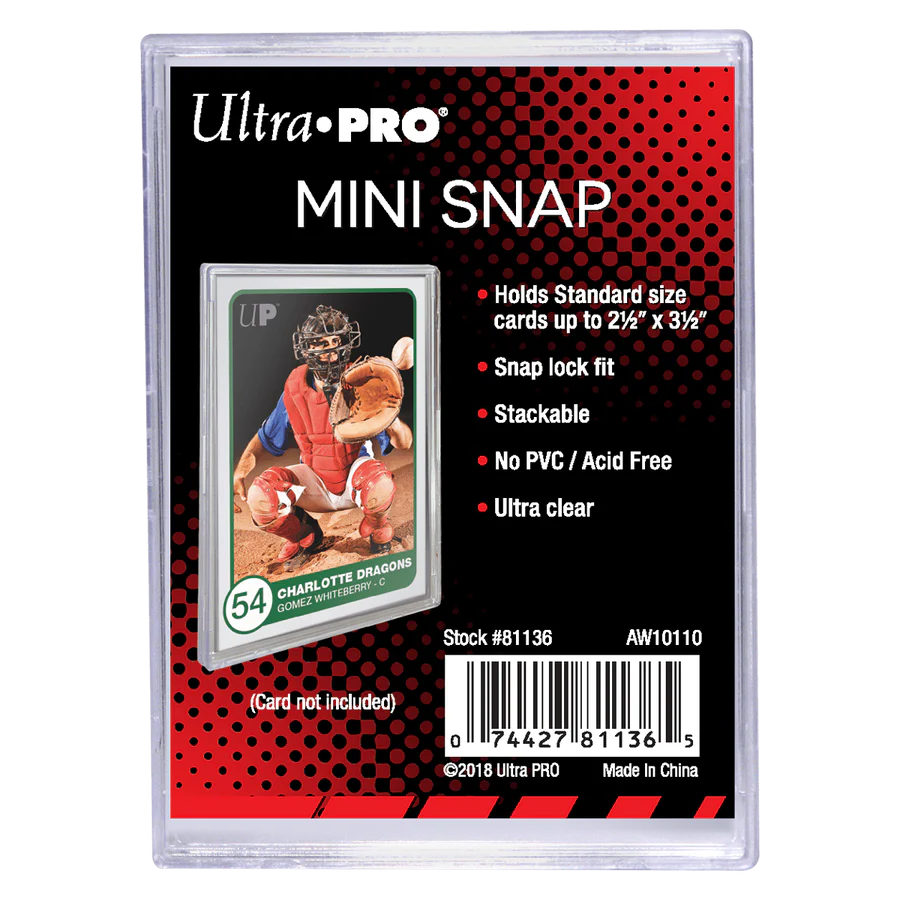 Ultra Pro Mini Snap Trading Card Protector/Holder
