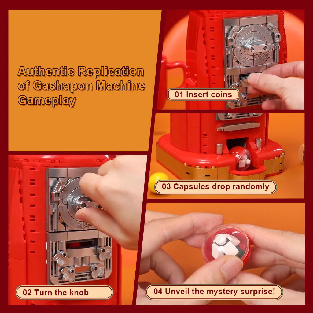 Retro Gumball Machine - 936 Pieces