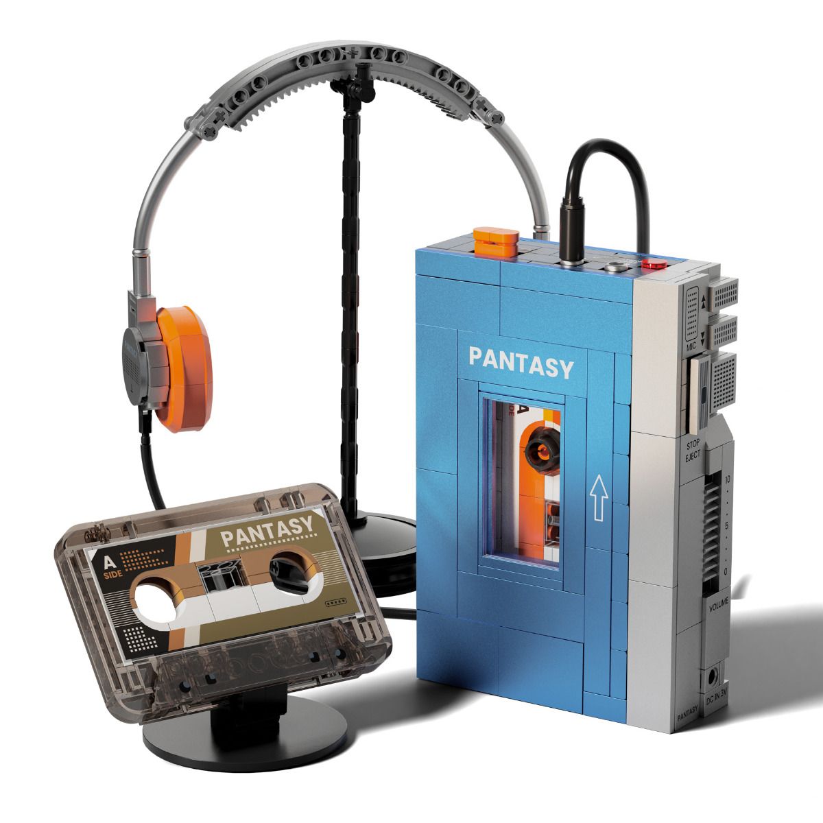 Retro Tape Cassette Player - 569 Pieces
