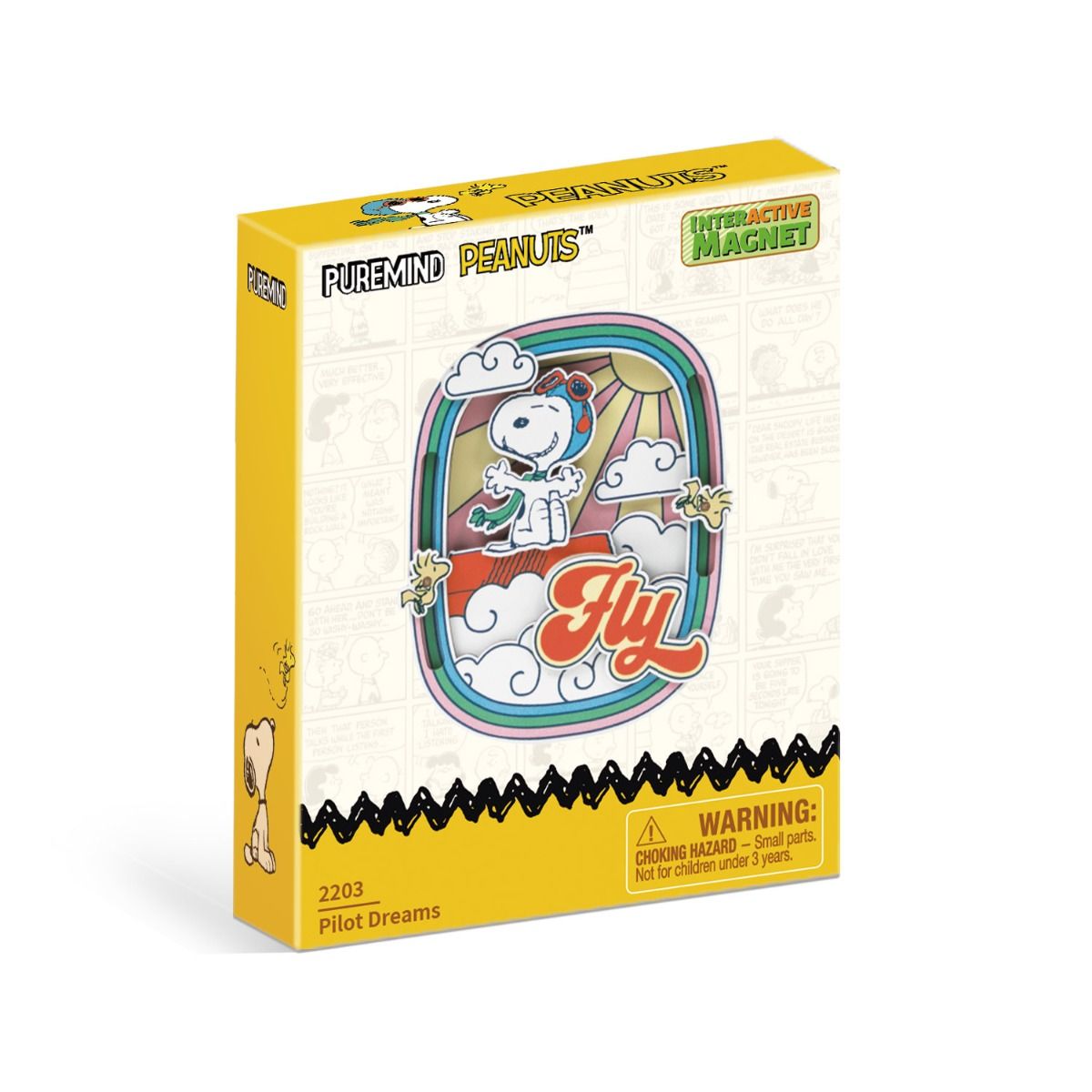 Peanuts™ Snoopy's Pilot Dreams Wooden Magnet