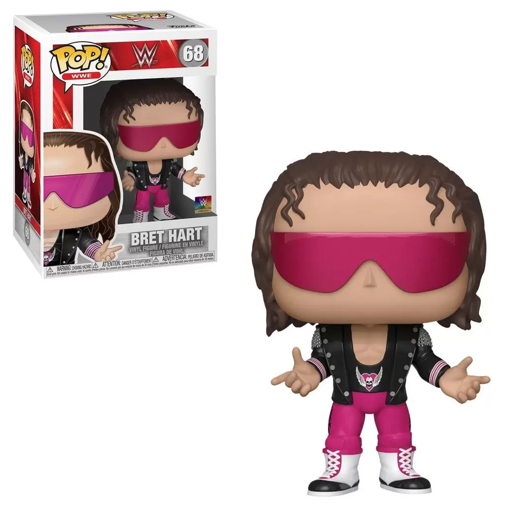 WWE Bret Hitman Hart With Jacket Pop! Vinyl #68