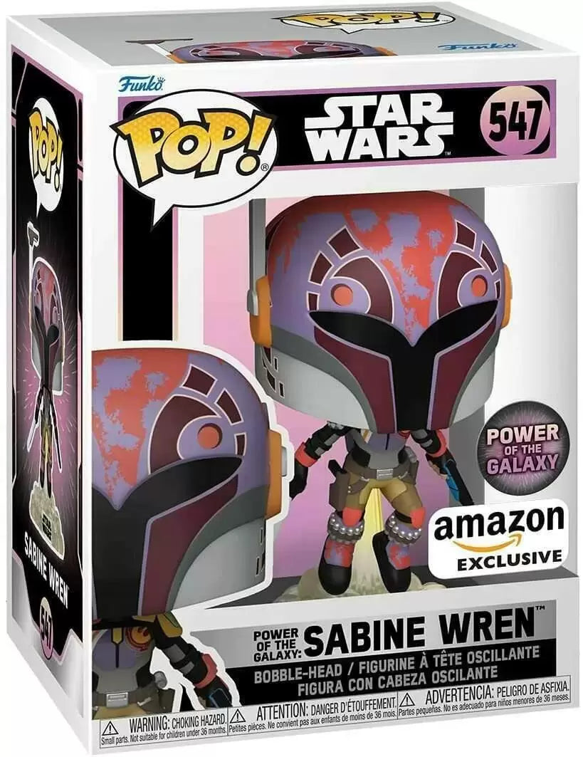 Star Wars Sabine Wren Power of the Galaxy Amazon Exclusive Pop Vinyl Bobble-Head #547