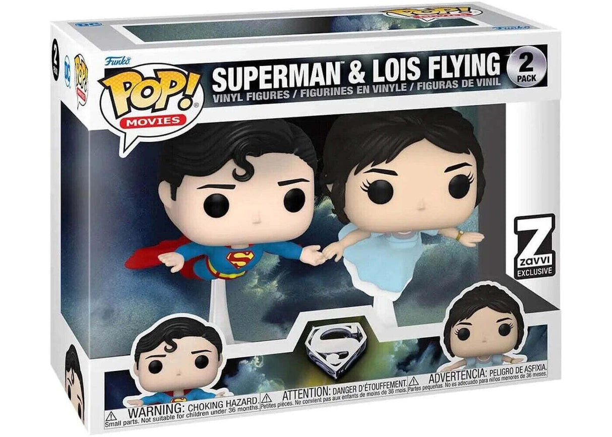 DC Comics Superman & Lois Flying (Zavvi Exclusive) Funko Pop! Vinyl Figure 2-Pack