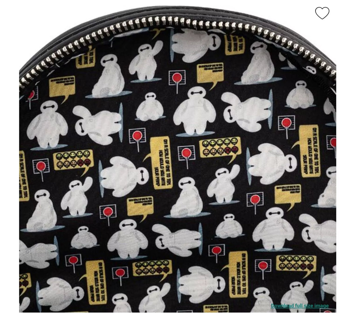 Disney Big Hero 6 Baymax Loungefly Exclusive Mini Backpack