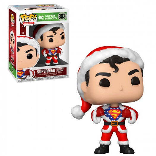 DC Comics Superman (In Holiday Sweater) Funko Pop! Vinyl Figure #353