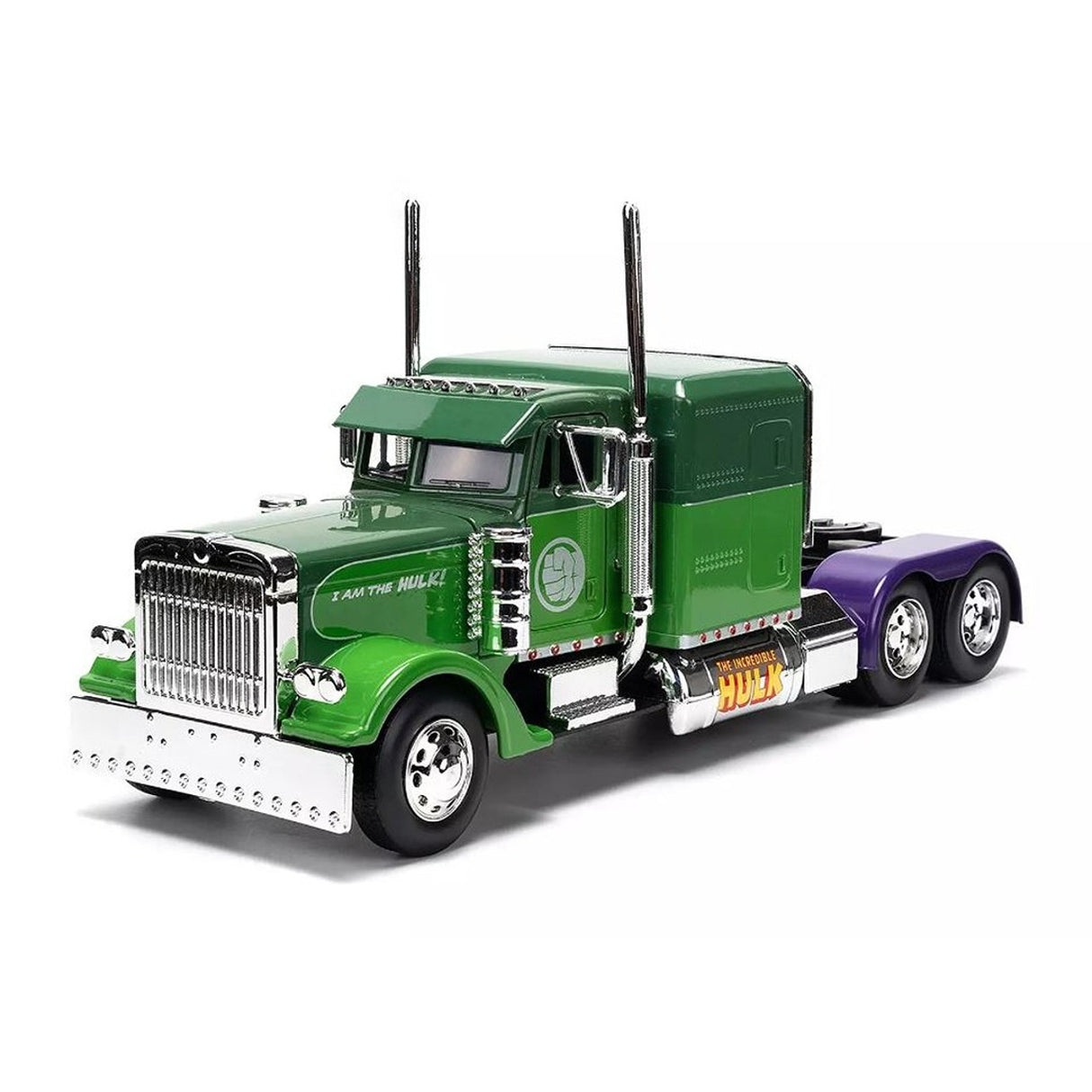 Marvel Avengers Hulk 1992 Peterbilt 379 Jada Die-Cast Metal Truck