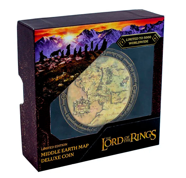 The Lord of the Rings Limited Edition Middle Earth Map Deluxe Coin