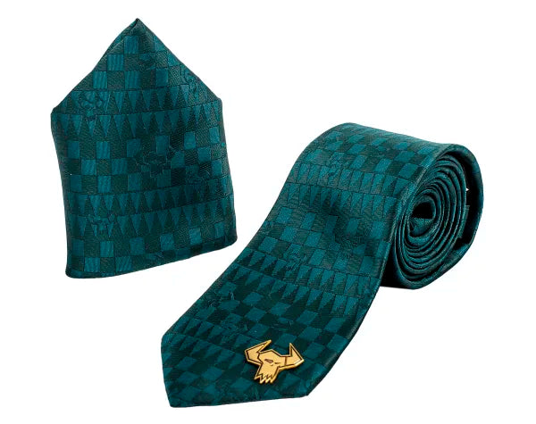 Warhammer 40K Orks Neck Tie With Pin and Pocket Square