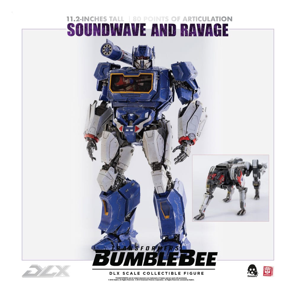 Transformers Bumblebee DLX Soundwave & Ravage 28 cm 1/6 Action Figure 2-Pack