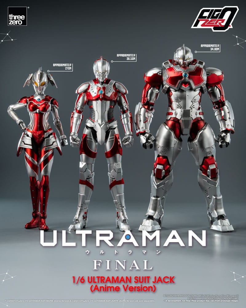 Ultraman Final FigZero Ultraman Suit Jack Anime Version 35 cm 1/6 Action Figure