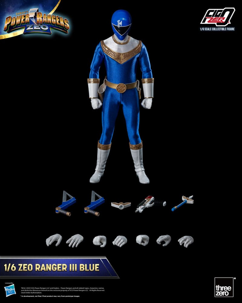 Power Rangers Zeo Ranger III Blue 30cm 1/6 Scale FigZero Action Figure