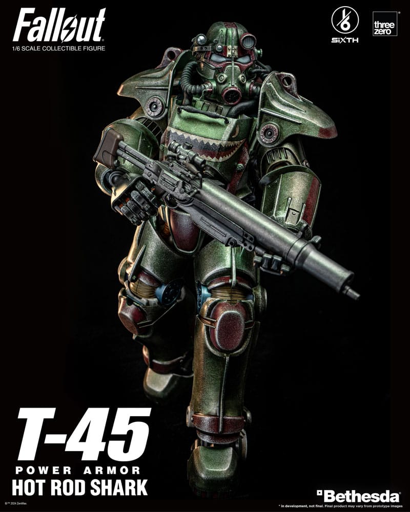 Fallout FigZero T-45 Hot Rod Shark Power Armor 37 cm 1/6 Action Figure