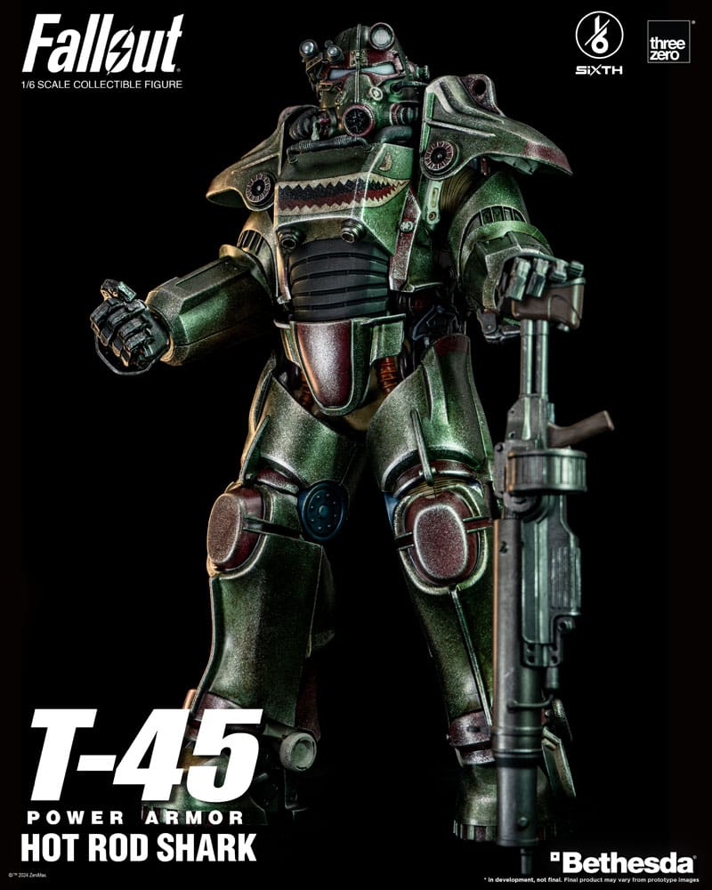 Fallout FigZero T-45 Hot Rod Shark Power Armor 37 cm 1/6 Action Figure