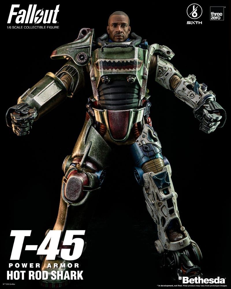 Fallout FigZero T-45 Hot Rod Shark Power Armor 37 cm 1/6 Action Figure