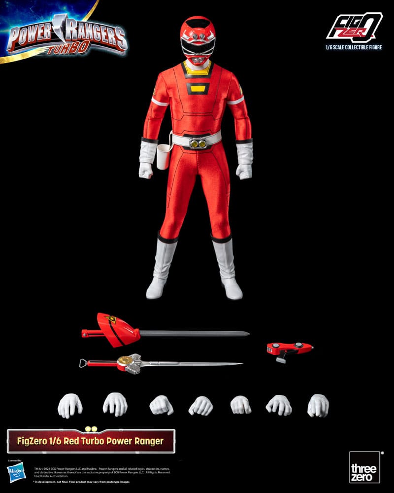 Power Rangers Turbo FigZero Red Turbo Power Ranger 30 cm 1/6 Action Figure