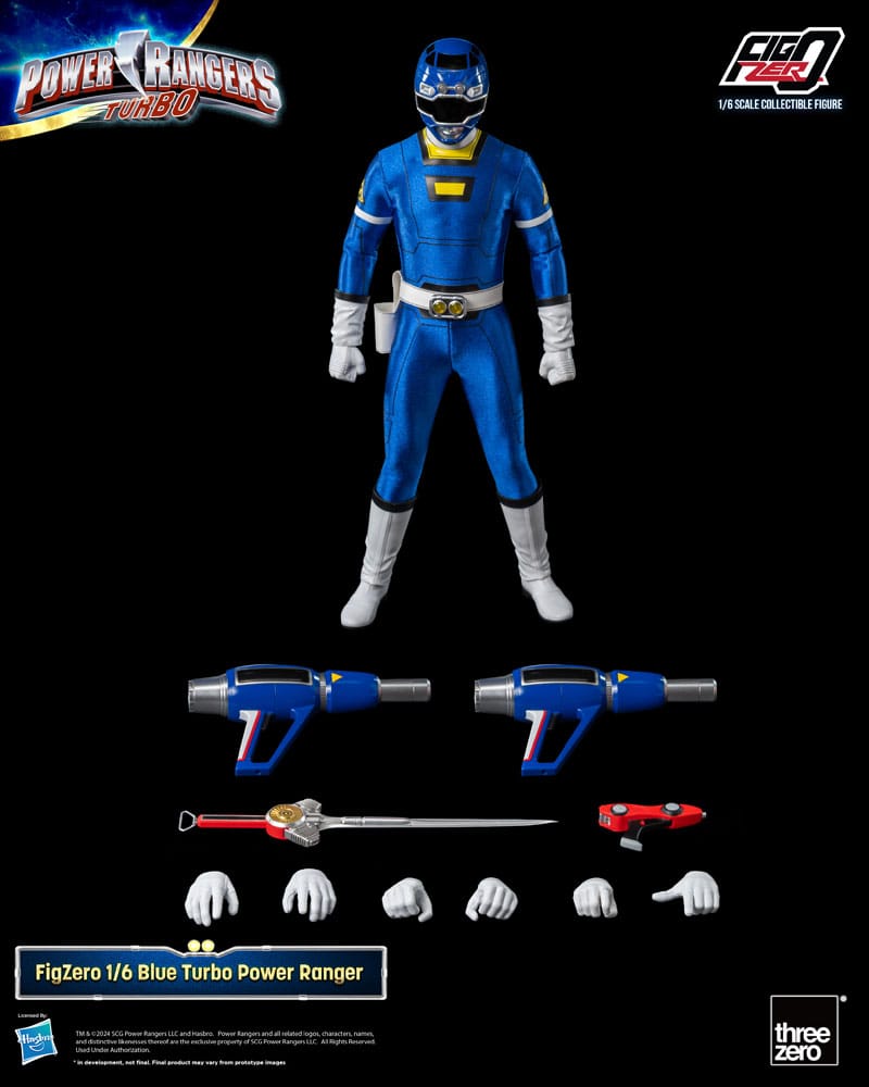 Power Rangers Turbo FigZero Blue Turbo Power Ranger 30 cm 1/6 Action Figure